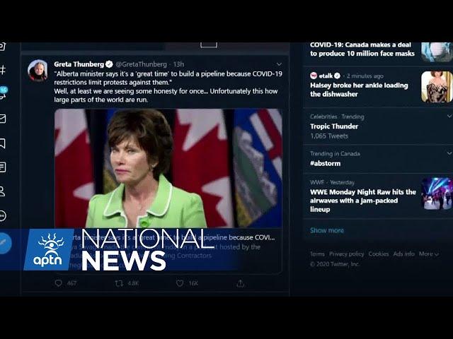 Alberta Energy Minister making headlines for pipeline protest comment | APTN News