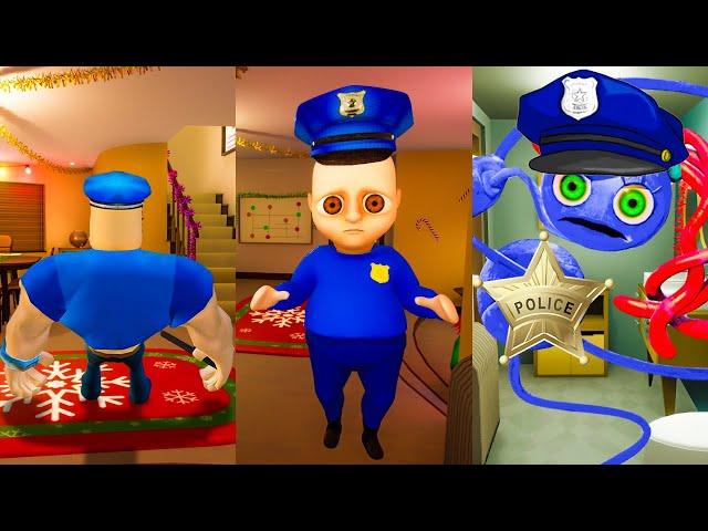 Daily Life of Funny Mommy Long legs Police VS Baby Police | Experiments with Police And Huggy part 2