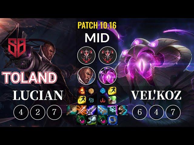 SB TolanD Lucian vs Vel'Koz Mid - KR Patch 10.16