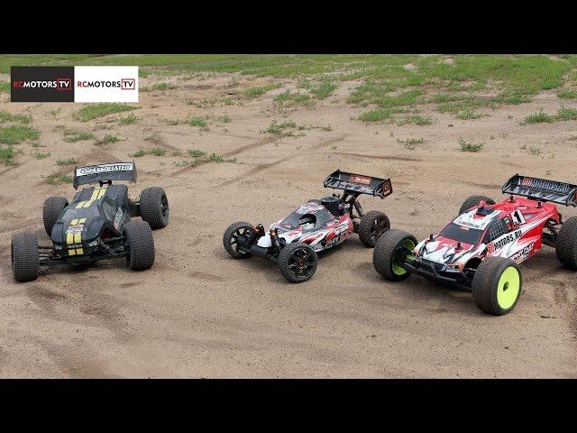 HPI Trophy Truggy & Buggy vs. Associated RC8Te от RCMOTORS.TV