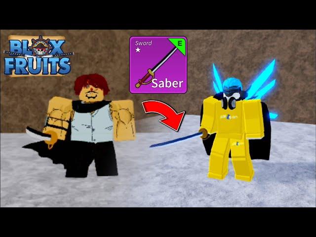 How to get SABER in 3 minutes - BLOX FRUITS ‼️ #bloxfruits #saber #roblox