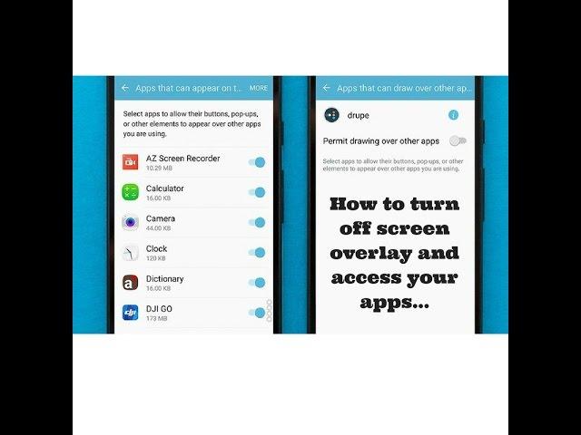 How To Turn Off Screen Overlay For Android I Problem Detected Problem Solved I