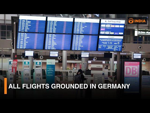 All flights grounded in Germany & more updates | DD India live | 6 PM IST