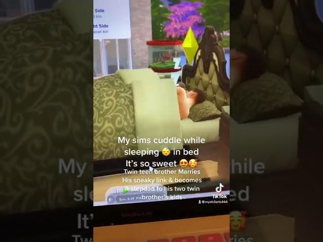 The sims 4 mod cheats for couples cuddling! My teen couples sims cuddles in bed after woohoo