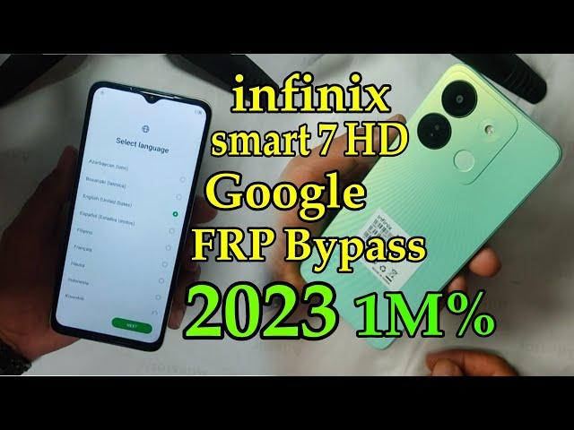 infinix Smart 7 HD Google FRP Bypass Android 12 x6516 without pc 100%