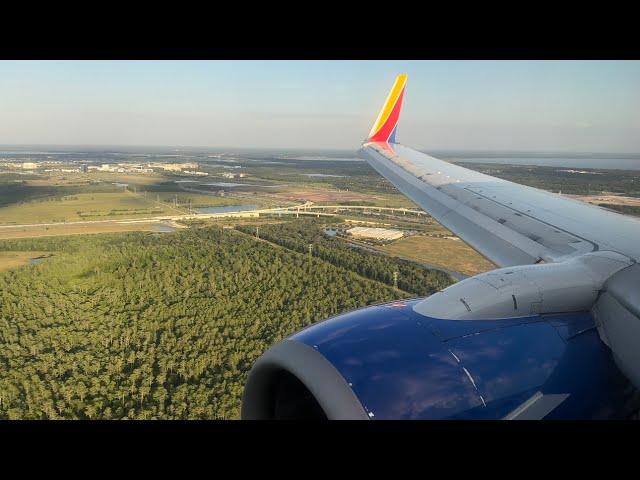 Southwest Boeing 737-700 Landing Orlando Intl. (KMCO)