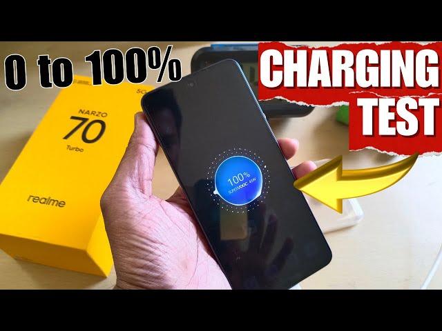 realme NARZO 70 Turbo Charging Test 0 to 100% with 45W Time Taken ? Best 5G Gaming Phone Under 15K !