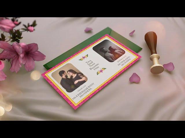 Traditional 3D Wedding Invitation template Free Download | AE Project | Free Download | Invitation