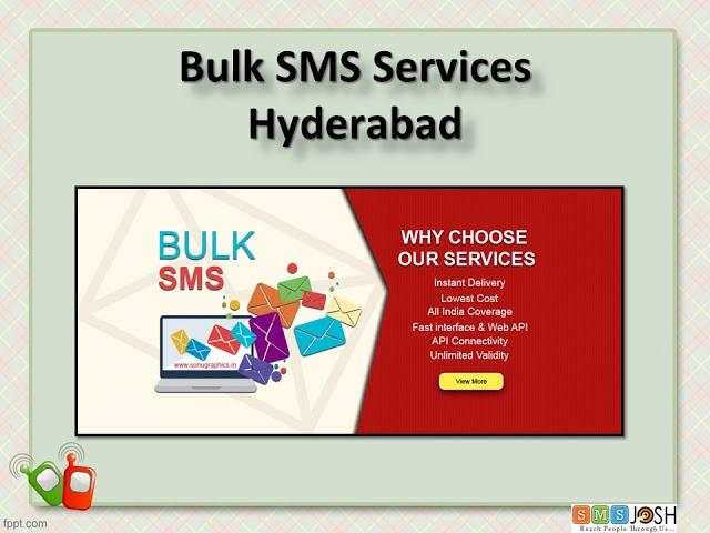 Online Bulk SMS Service Provider In Hyderabad - SMSjosh