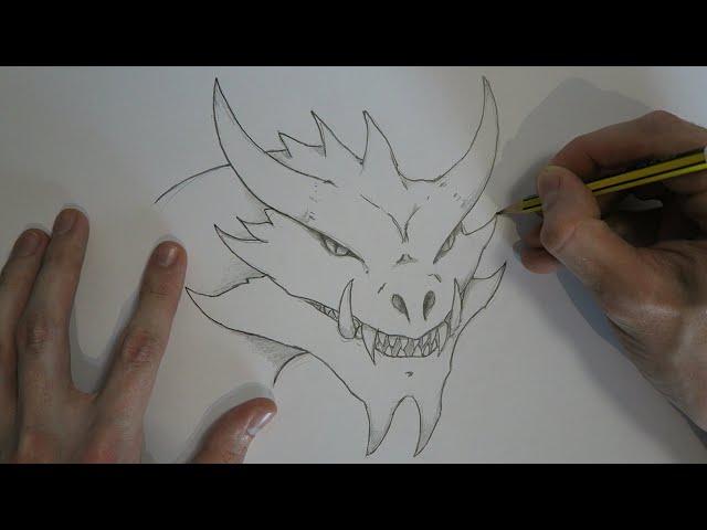 How to Draw a Majestic Dragon  Step by Step Realistic Pencil Drawing Tutorial