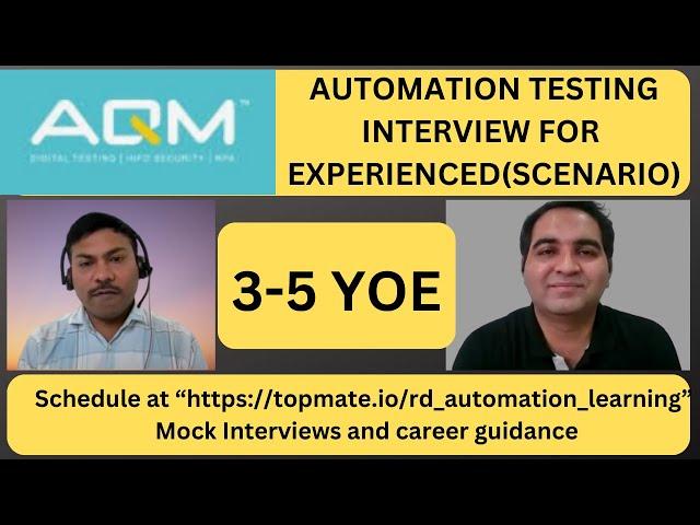 Automation Testing Interview Questions and Answers| Testing Questions | RD Automation Learning