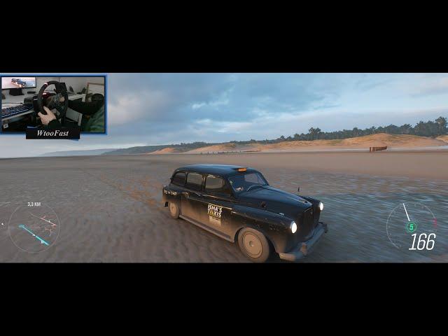 Forza Horizon 4 - 750 hp V12 engine oldschool Taxi | Realistic Gameplay| Fanatec csl elite wheel