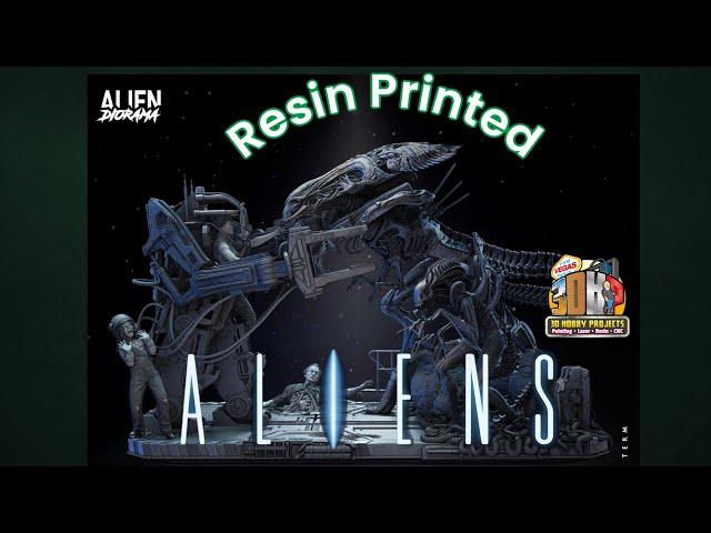 Aliens Diorama Resin Printed | WIP | Wicked 3D #3dhp