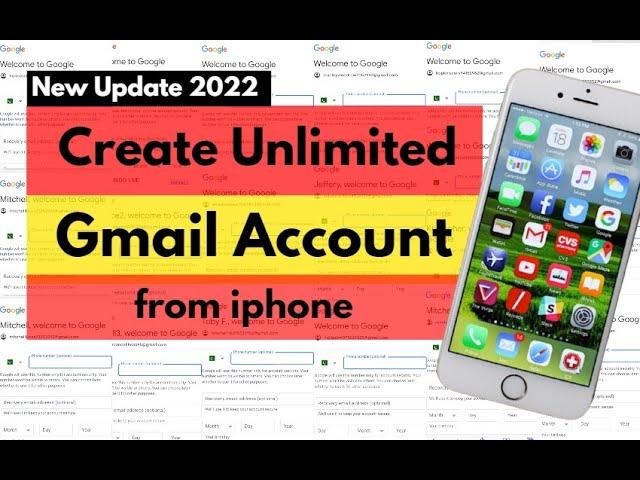 Create Gmail Account Without Phone Number | Create Gmail In Iphone 6s | New Method 2022 New Update