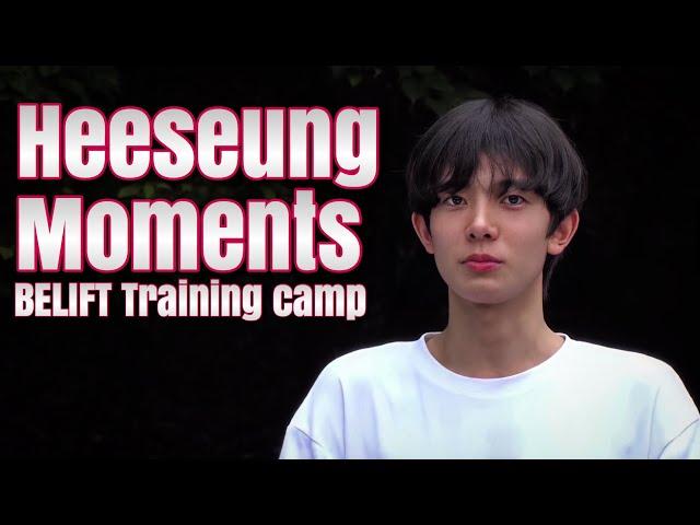 All Heeseung’s moments in BELIFT Training camp (cooking)