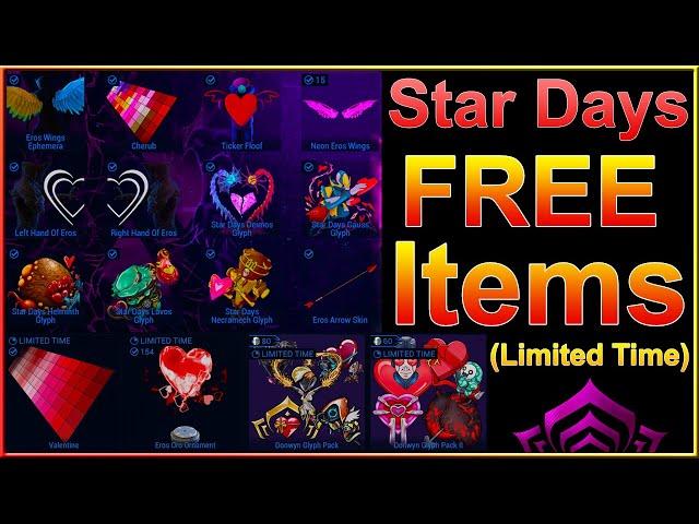 Warframe FREE Items & More Star Days (Valentines Event)