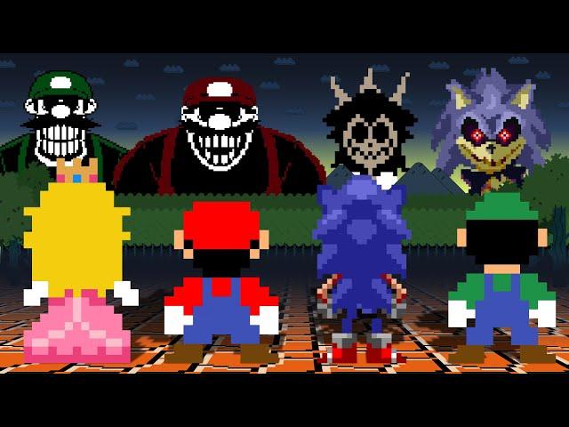 Team Mario and Sonic Co-Op Escape Mx - Lord X - LX | Mario Horror Collection