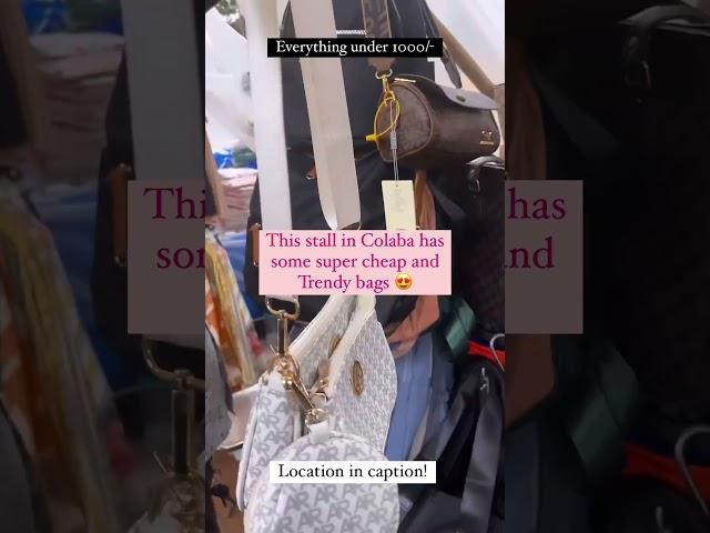 Bags in Colaba Under Rs 1000| Colaba Street Shopping| #colaba #shopping #streetshopping #mumbai