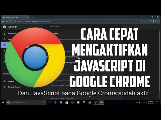 How to Quickly enable Javascript in Google Chrome