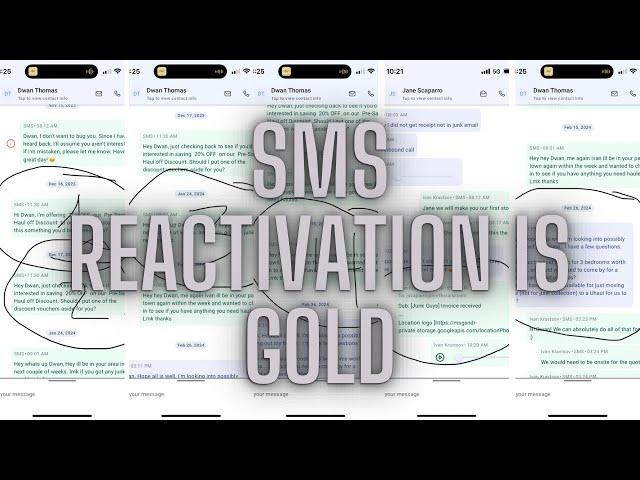 SMS Client Reactivation Campaigns ARE GOLD in 2024 | Junk Removal