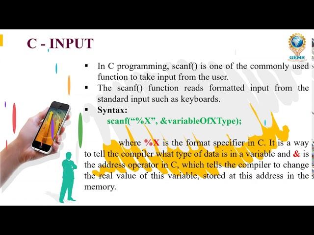 L21- Basic Input Output Satement & Program