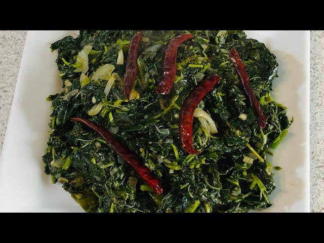 ডাটা শাক ভাজি l Data shak vaji recipe l steam Amaranth leaf fry