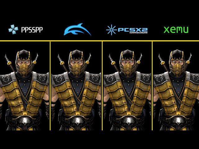 Mortal Kombat Deception | PPSSPP vs Dolphin vs PCSX2 vs Xemu Comparison | PS2 / Gamecube / Xbox