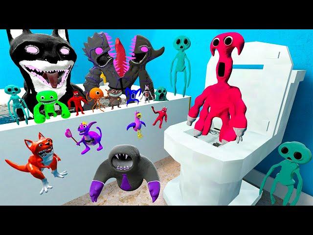  TOILET NEW ALL GARTEN OF BANBAN 7 FAMILY SPARTAN KICKING in Garry's Mod !