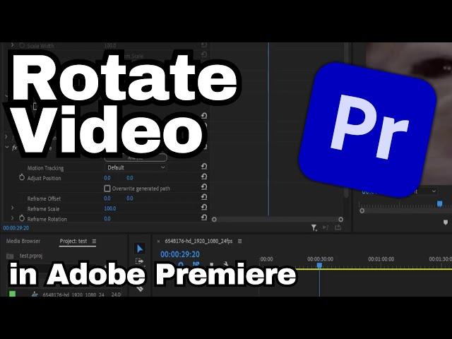 How to Rotate Video in Adobe Premiere Pro CC | Adobe Tutorial