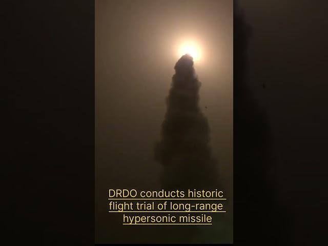 DRDO conducts historic flight trial long-range hypersonic missile #astronomyfacts#indiashine #facts