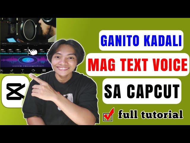 Paano mag text voice ng video sa Capcut gamit ang cellphone [step bg step] full tutorial