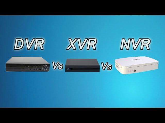 What is Difference between DVR, XVR and NVR and How to Use them