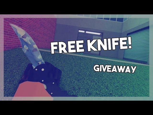 how to get a free knife in counter blox - knife giveaway (roblox)