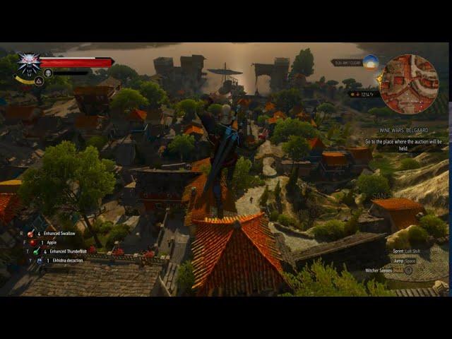 The Witcher 3 PARKOUR - How to travel fast in Toussaint