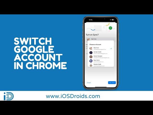 How to Switch Google Account on Chrome(iPhone)?