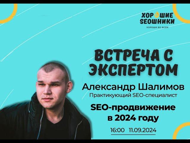 SEO продвижение в 2024 году - Александр Шалимов