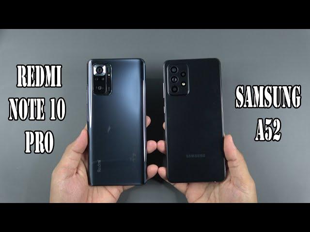 Xiaomi Redmi Note 10 Pro vs Samsung Galaxy A52 | SpeedTest and Camera comparison