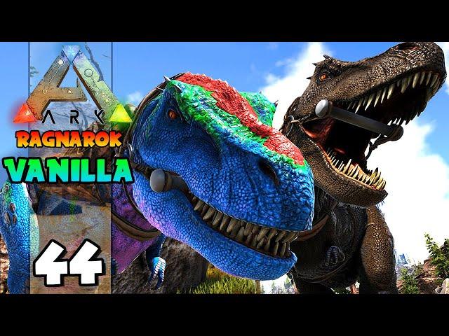 DOMANDO OS PRIMEIROS T-REX!!! ARK: RAGNAROK (VANILLA) 44