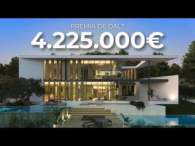 €4.2M Luxury Home with SEA VIEWS in Premia de Dalt, Barcelona, Spain | Modern Villa in Construction