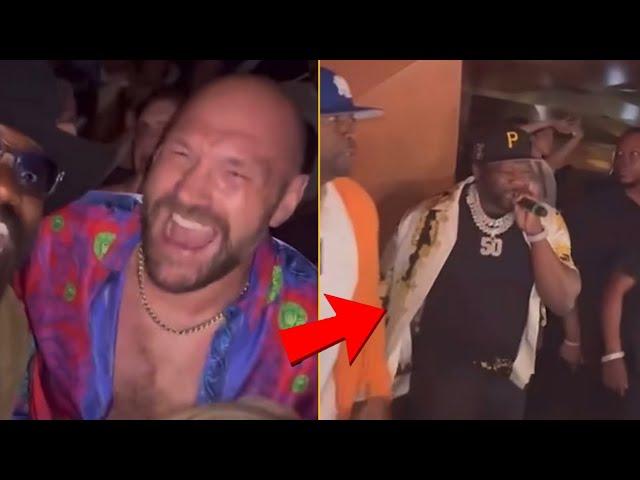 Tyson Fury Reacts 50 Cent And Tony Yayo Performing ‘Whats Up Gan**ta’ In Monaco Club Last Night