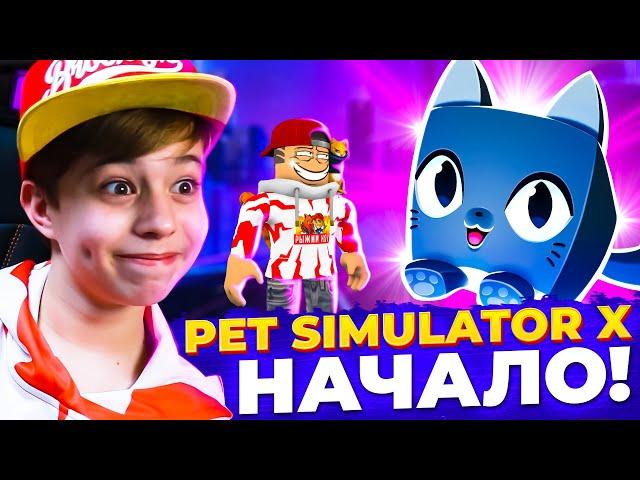 ПЕРВЫЙ РАЗ в ПЕТ СИМУЛЯТОР Х РОБЛОКС!  Pet Simulator X Roblox