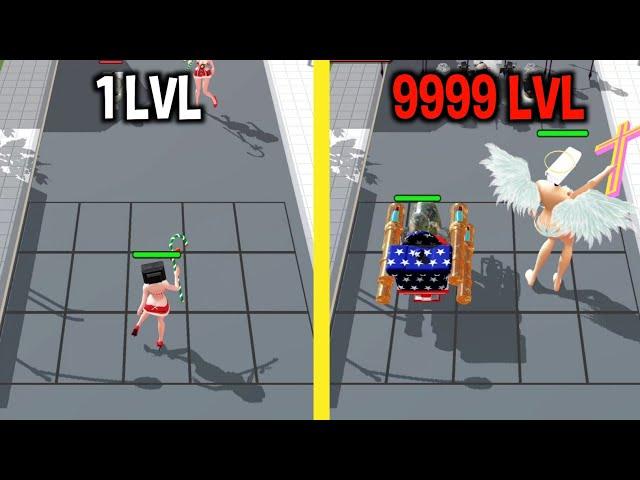 MAX LEVEL in Titan TV Girl: Toilet Battle Game