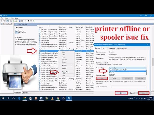 How to Fix Printer Offline or Printer Spooler Problem in Windows 10/8/7