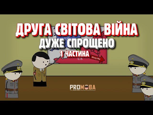 ДРУГА СВІТОВА ВІЙНА ДУЖЕ СПРОЩЕНО | 1 ЧАСТИНА