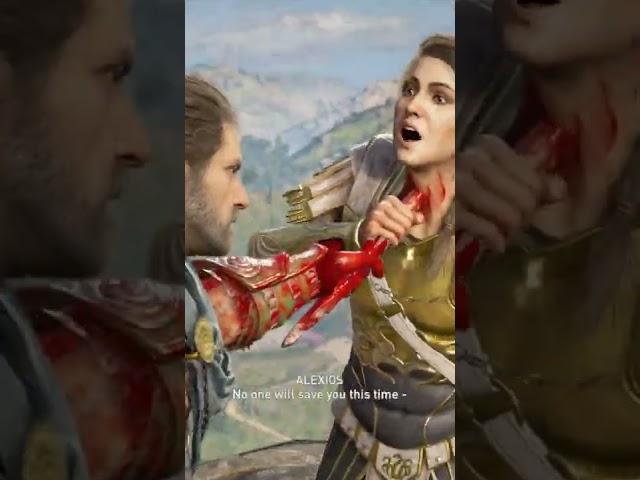 I KILLED KASANDRA IN ASSASSINS CREED ODYSSEY #shorts #short #assassinscreed