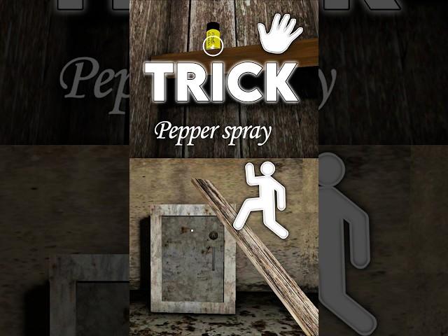 Pepper Spray Without Remote! | Granny Glitch Trick #granny #grannyglitches #grannygame #granny1