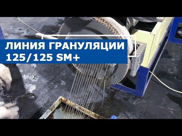 Линия грануляции 125/125 SM+ на влажной пушонке ПВД