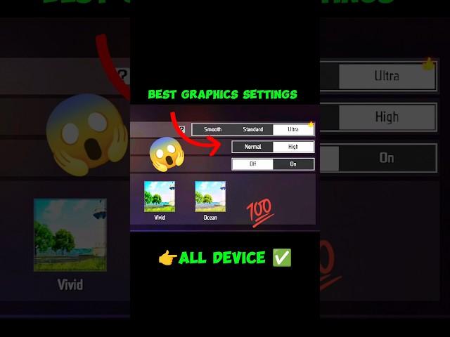 Best graphics settings in free fire 2024 | free fire display settings | free fire setting #freefire