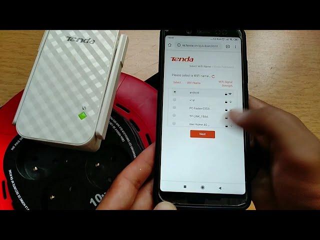Configure the Extender Tenda A9 Using a Smartphone 192.168.0.254 ( re.tenda.cn) tenda A12, tenda A18