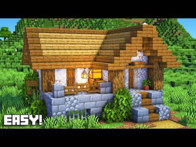 Minecraft: How To Build a Small Survival Starter House Tutorial | FunBook